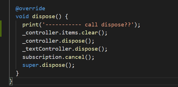 MessagesListController not able to clear items when enter chatPage ...