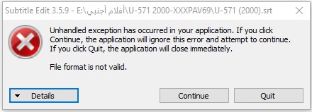 Error Message Related To RTL Functionality · Issue #3549 · SubtitleEdit ...