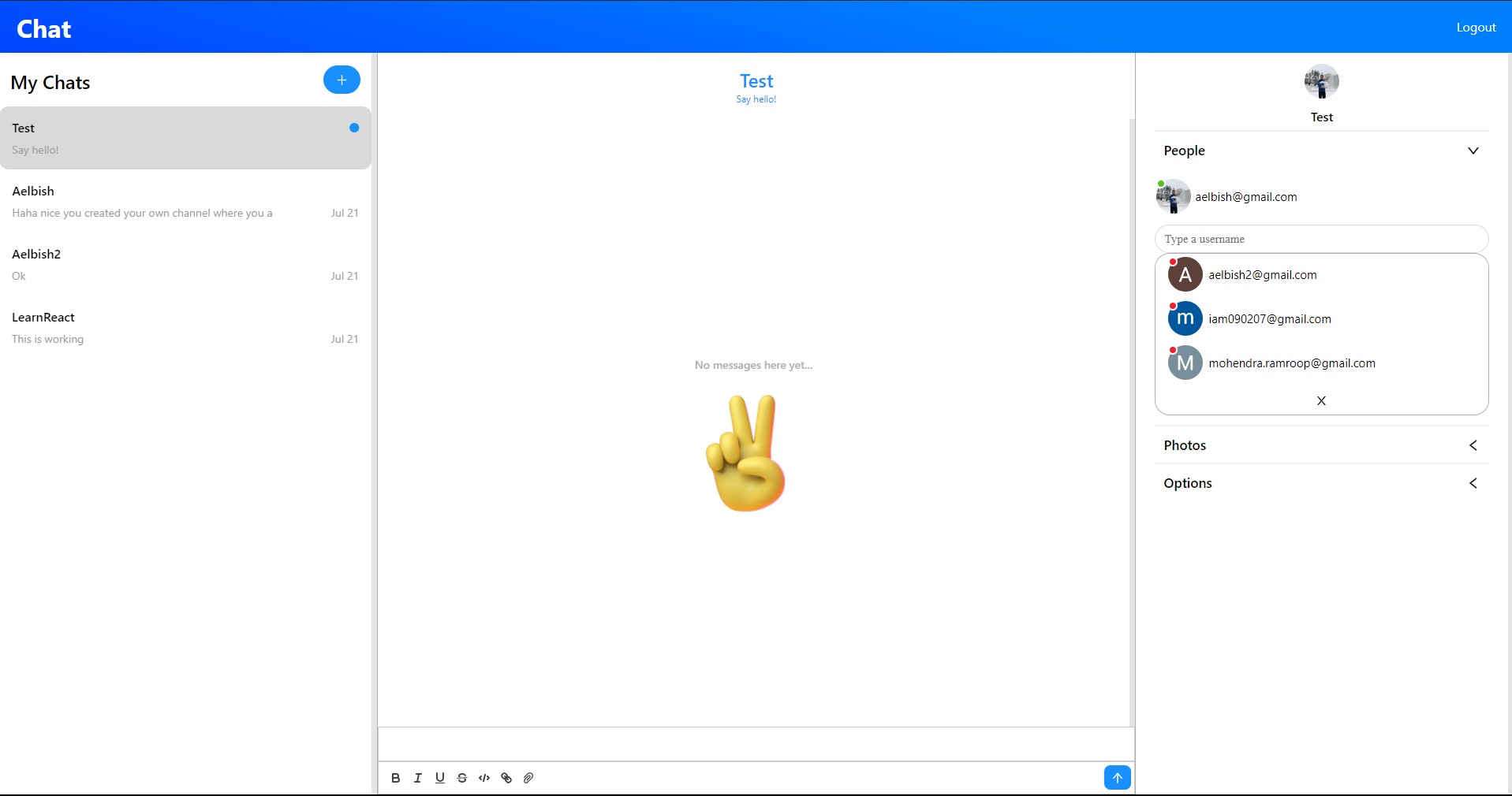 GitHub - Aelbish/Chat: This is a React application. It is a chat ...