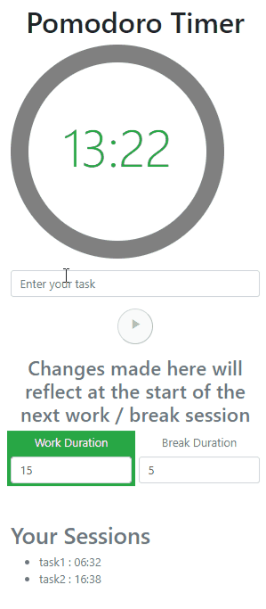 GitHub - masoodhamza/Pomodoro-Timer: Pomodoro Timer with a Todo List App!