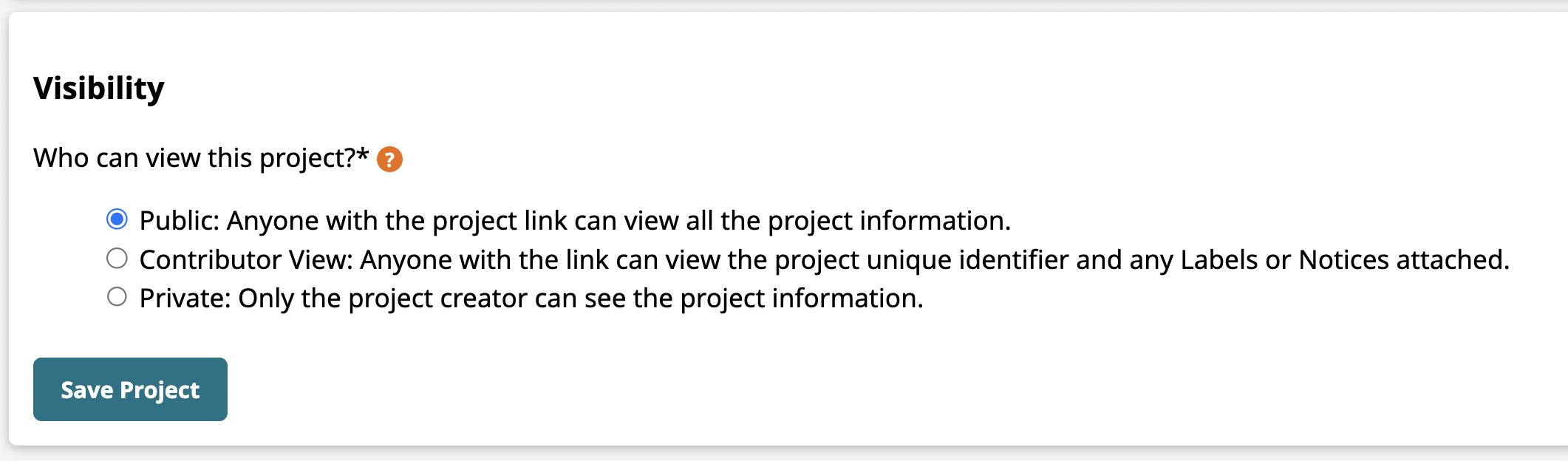 Content update for Create a Project > Visibility · Issue #649 ...