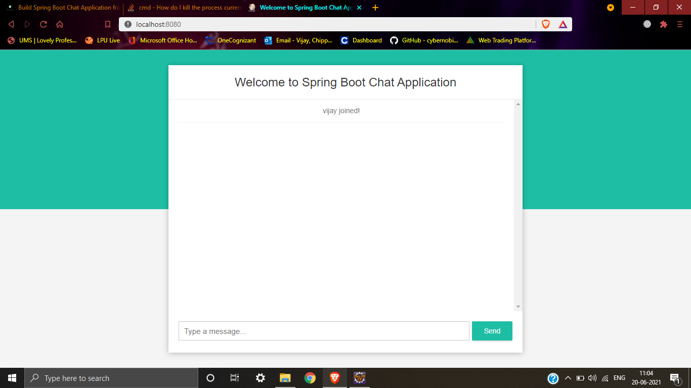 GitHub - chippevijay/SpringBootChatApplication