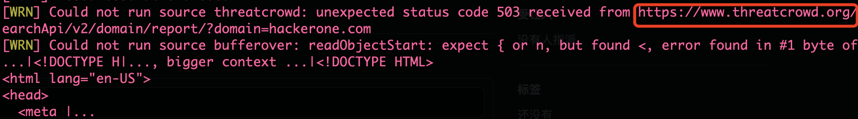 Error using ThreatCrowd · Issue #481 · projectdiscovery/subfinder · GitHub