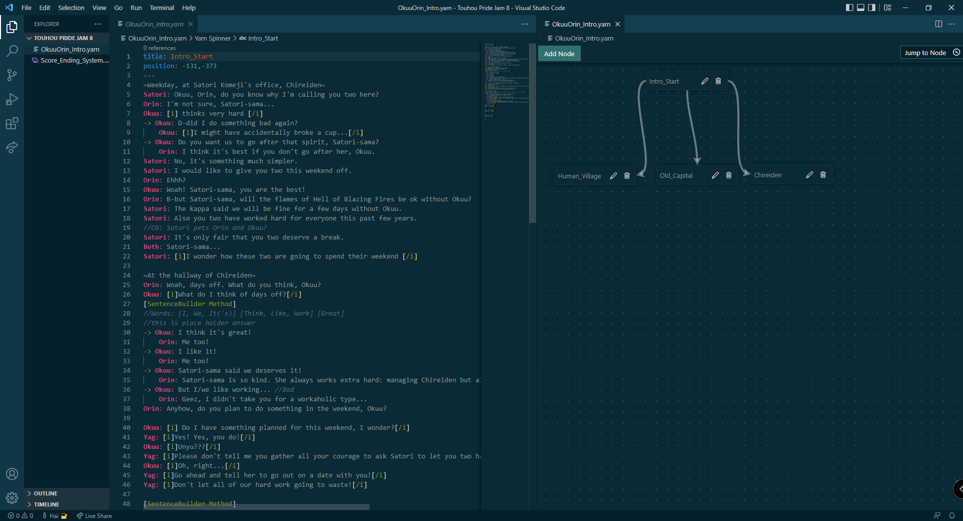 [BUG] No more coloring syntax when using Yarn Spinner Loom in VS Code