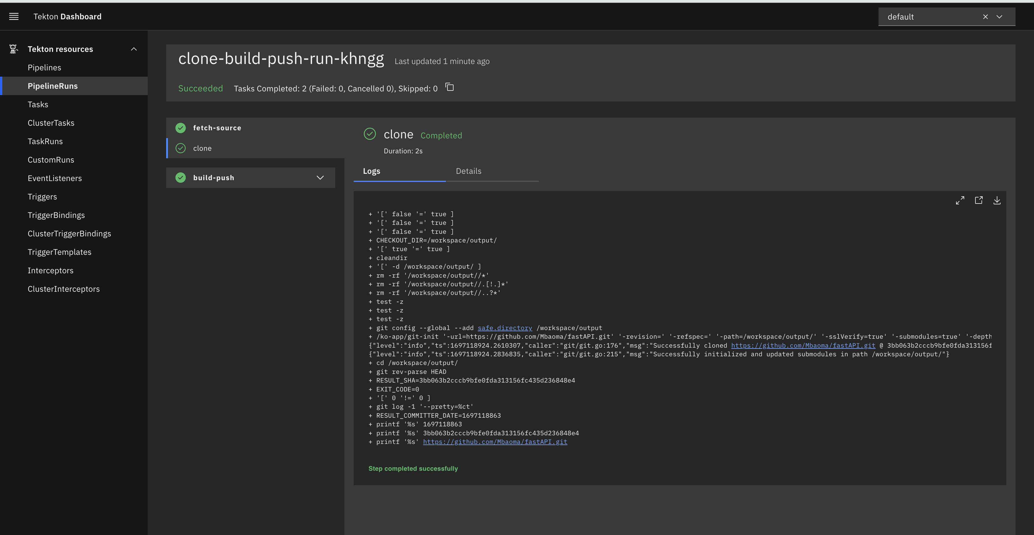 GitHub Mbaoma/buildpushimagetekton My demo teaching how to create