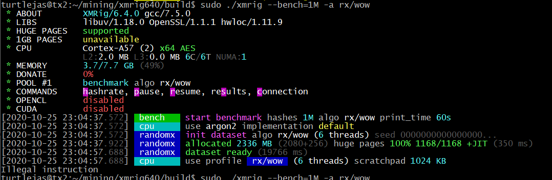 Illegal Instruction crash with randomx on Arm · Issue #1916 · xmrig ...