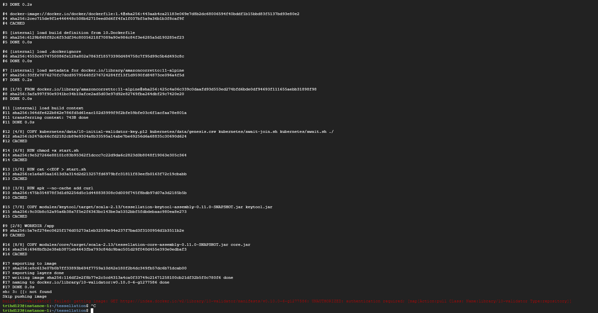 Error with Dockerfile · Issue #338 · Constellation-Labs/tessellation ...