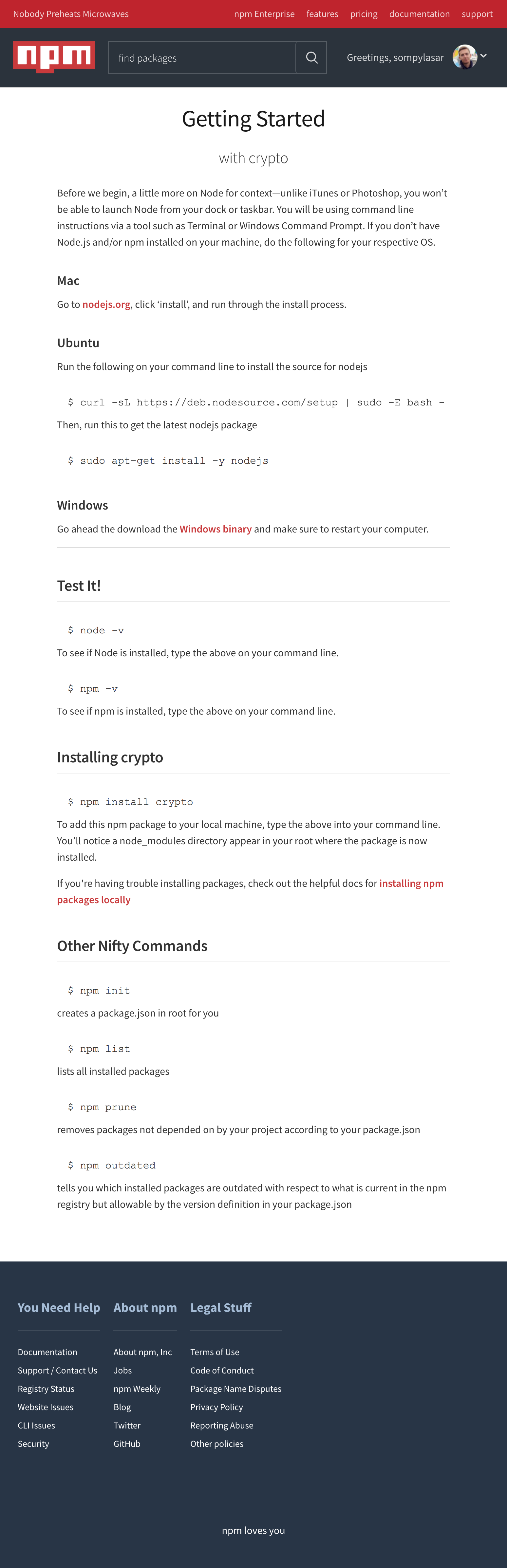Getting Started with crypto