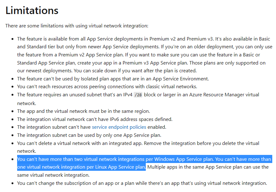 You can also enable Integration for the two Virtual Networks in a