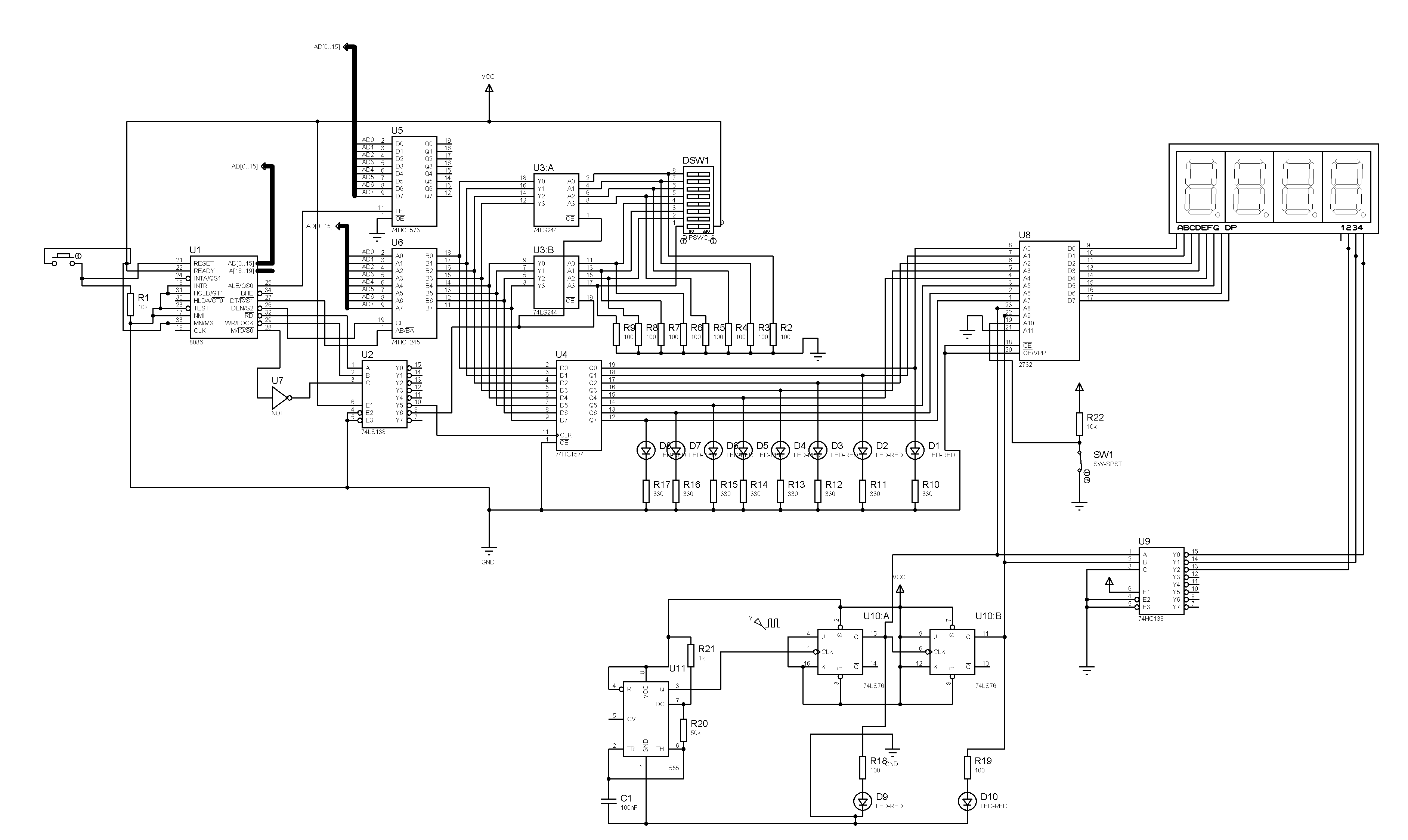GitHub Kirollos/8086MPProject My 8086 Microprocessor project