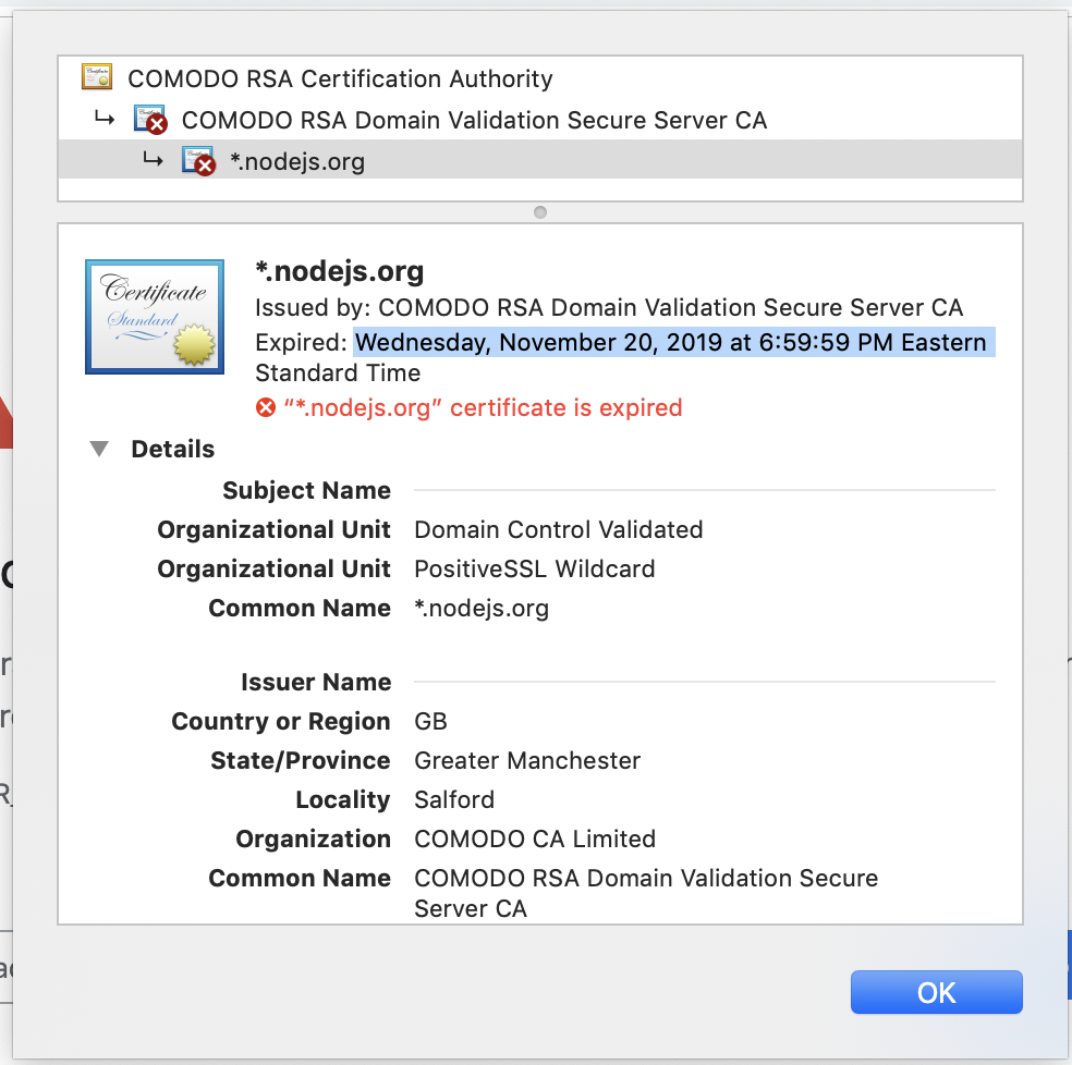 ci.nodejs.org cert is expired · Issue #2058 · nodejs/build · GitHub