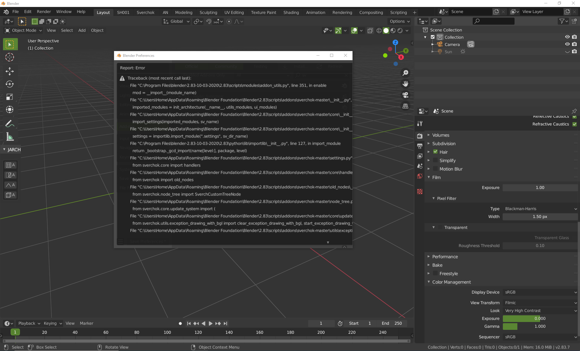 Clean install sverchok ( error ) · Issue #2952 · nortikin/sverchok · GitHub