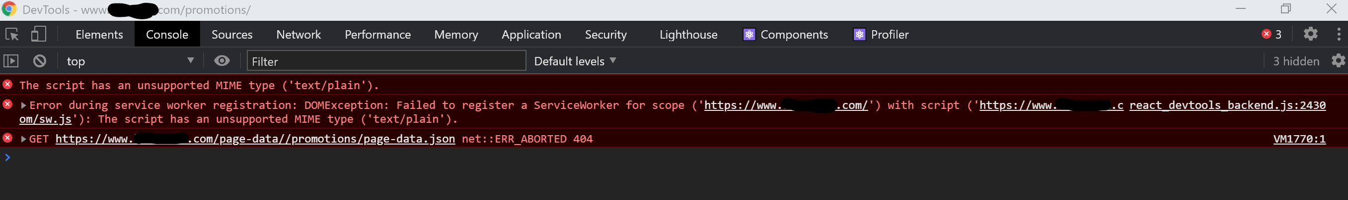 Double slash issue within console causing a 404 error on internal pages ...