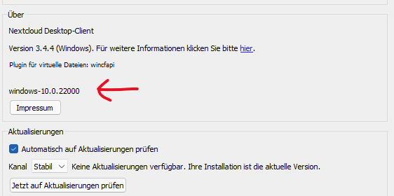 Windows version not correct shown · Issue #4376 · nextcloud/desktop ...