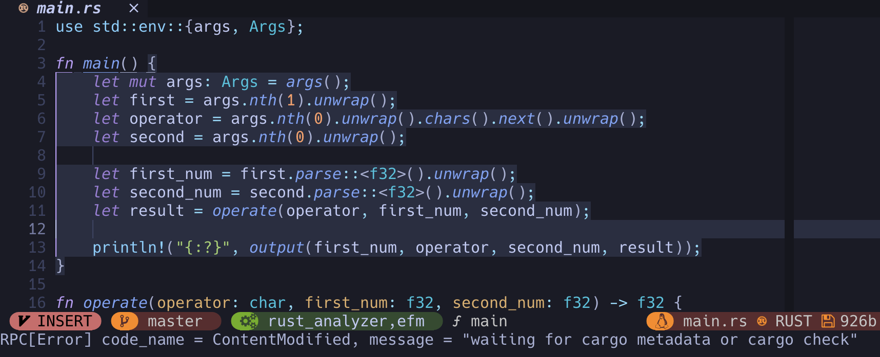 RPC[Error] code_name = ContentModified, message = "content modified ...