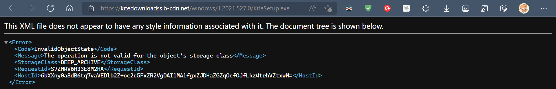 [Bug]: Could not download kite.kite 1.2021.527.0 · Issue #45161 ...