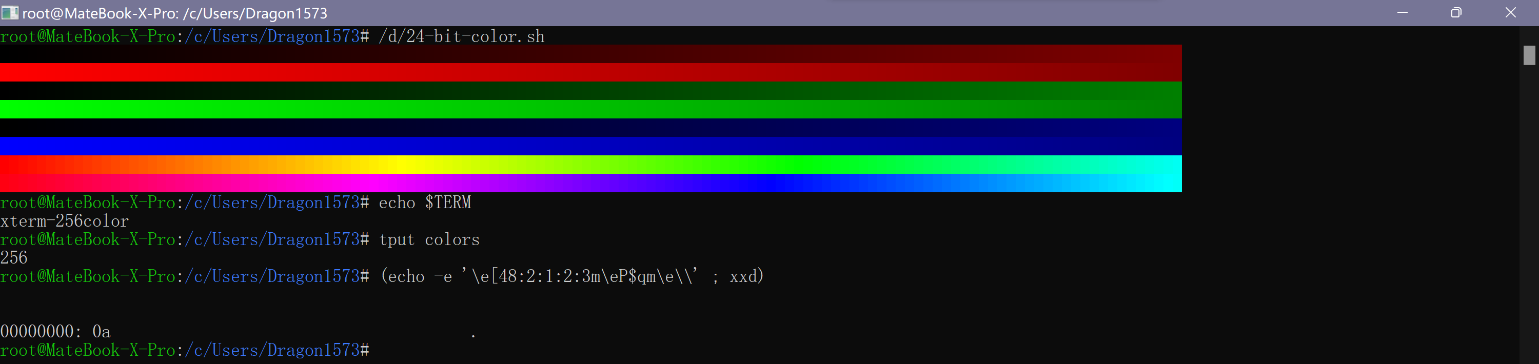 [Question] True color supports on Windows WSL2 · Issue #17 · cslarsen ...