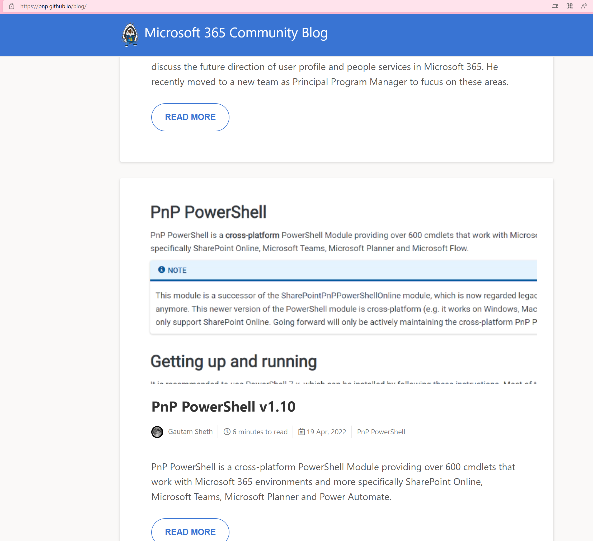 New article: PnP PowerShell 1.10 released by gautamdsheth · Pull ...