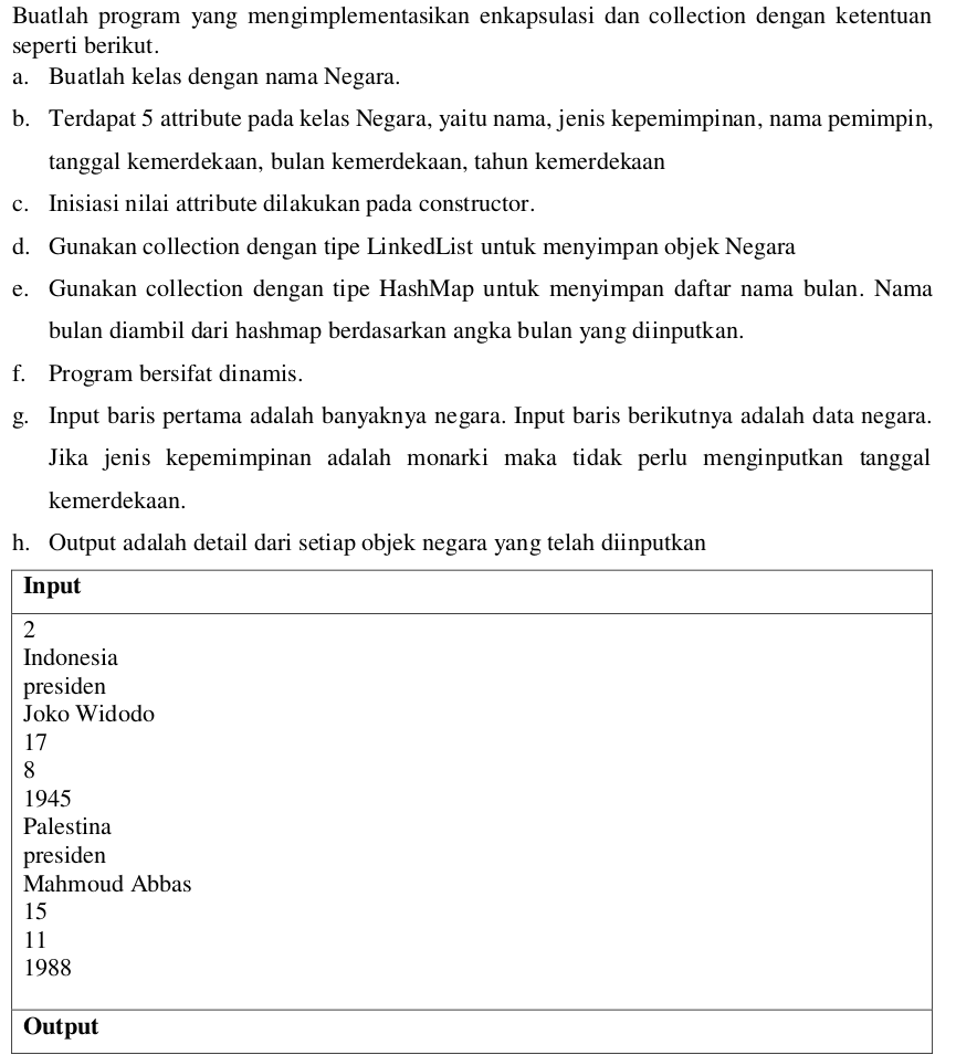 Aplikasi daftar nama negara berdasarkan input user, dibuat menggunakan
