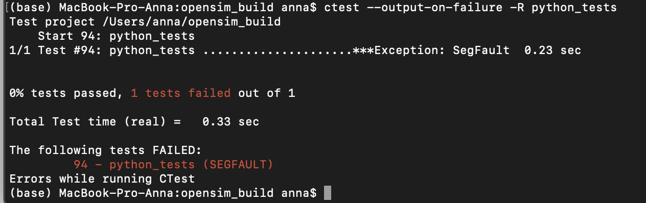 Failed tests and ModuleNotFoundError · Issue #2771 · opensim-org ...