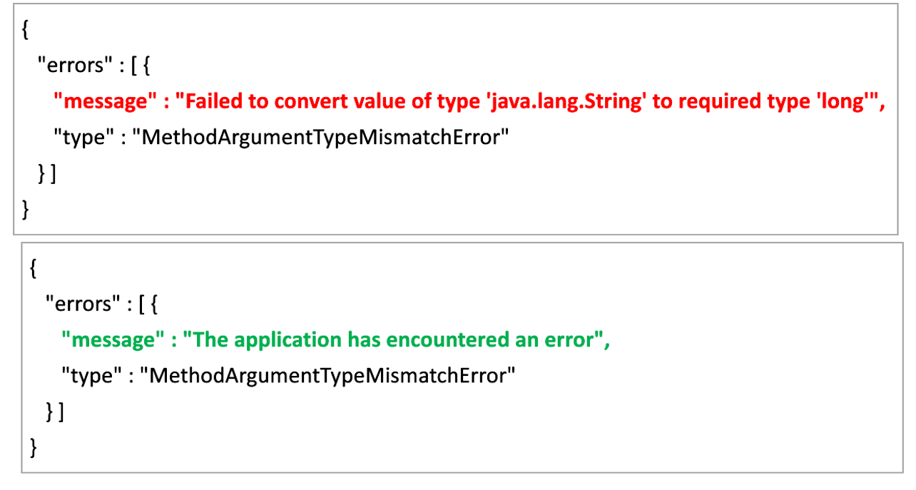 Exception mapping changing for 2105 update our interpretation of OCC