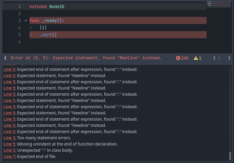 One line of code generates hundreds of errors · Issue #53345 ...