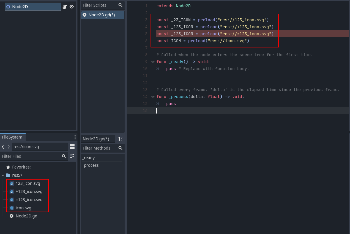 Ctrl-dragging file from FileSystem to code replaces starting digit with ...