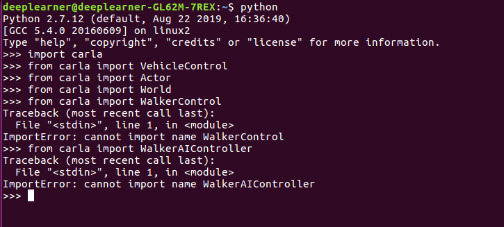 Import Error for select classes · Issue #2140 · carla-simulator/carla ...