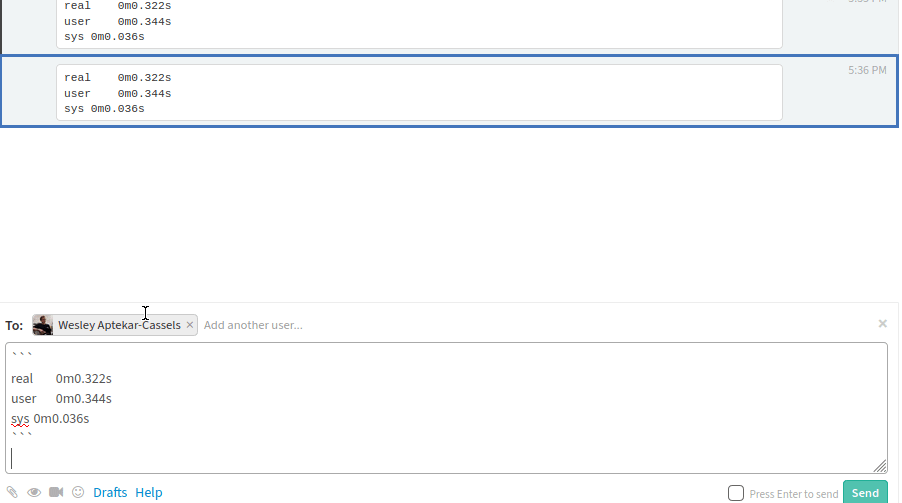 Server side markdown parser turns tabs inside code blocks into spaces