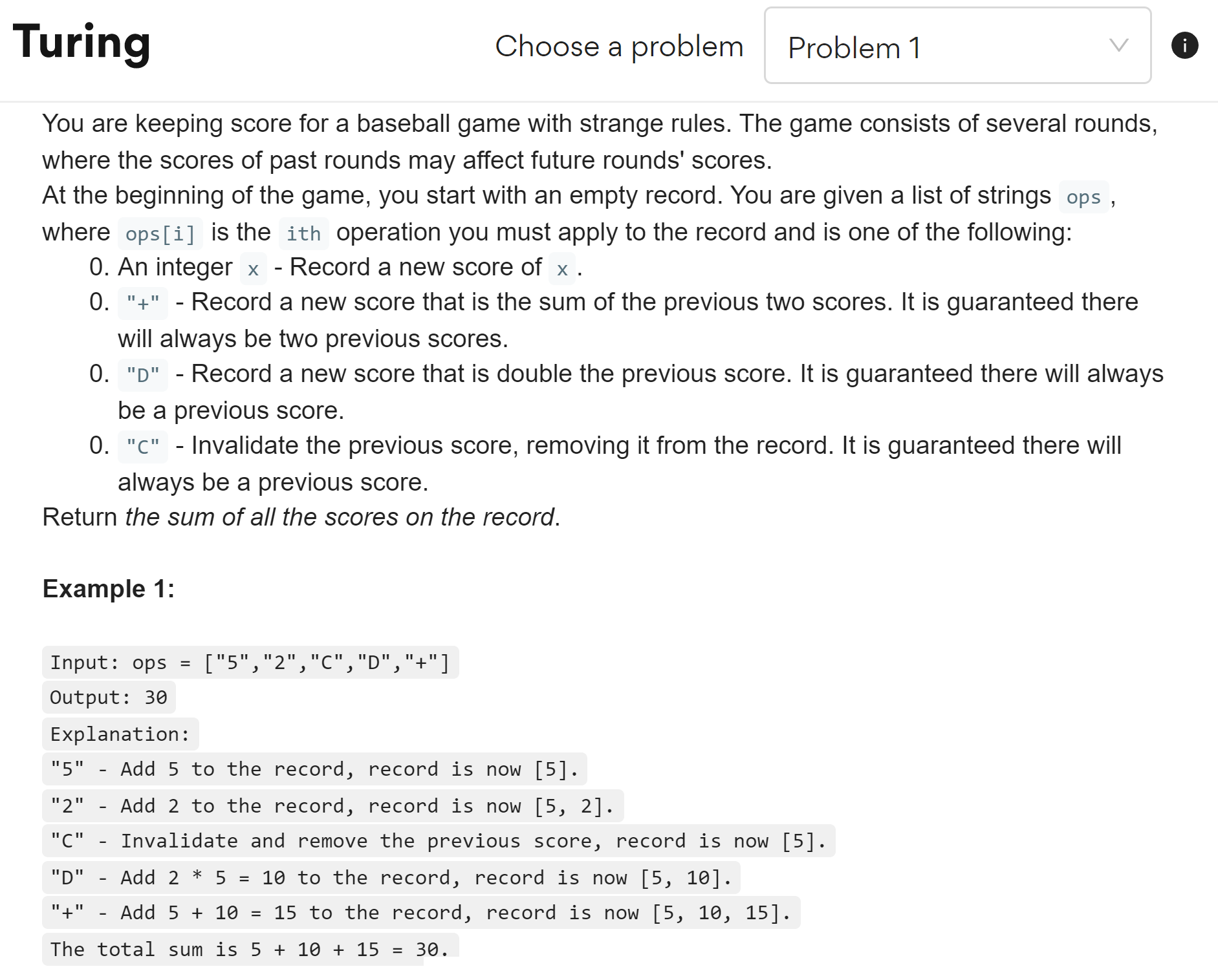 Sample Turing Code Challenge GitHub - Brainykat/TuringChallenge
