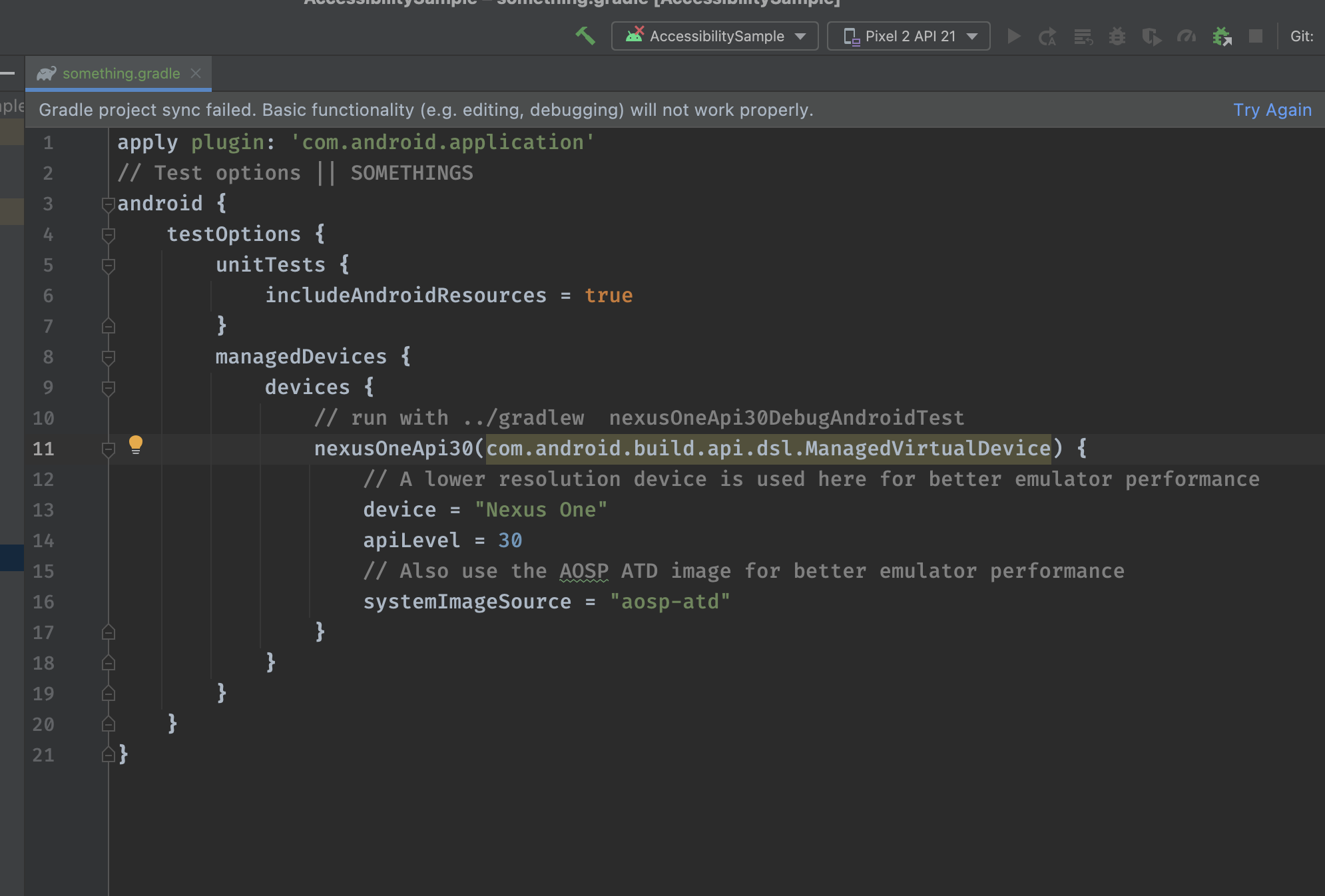 Investigate into defining GMD in a single file and importing it from build.gradle · Issue 7325