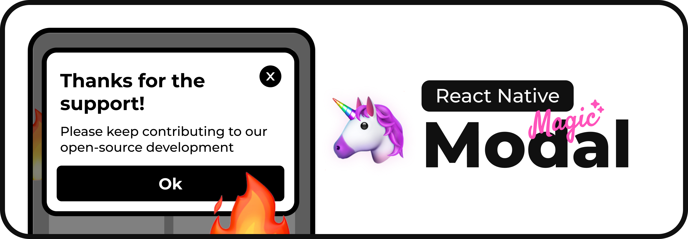 React Native Magic Modal Cover