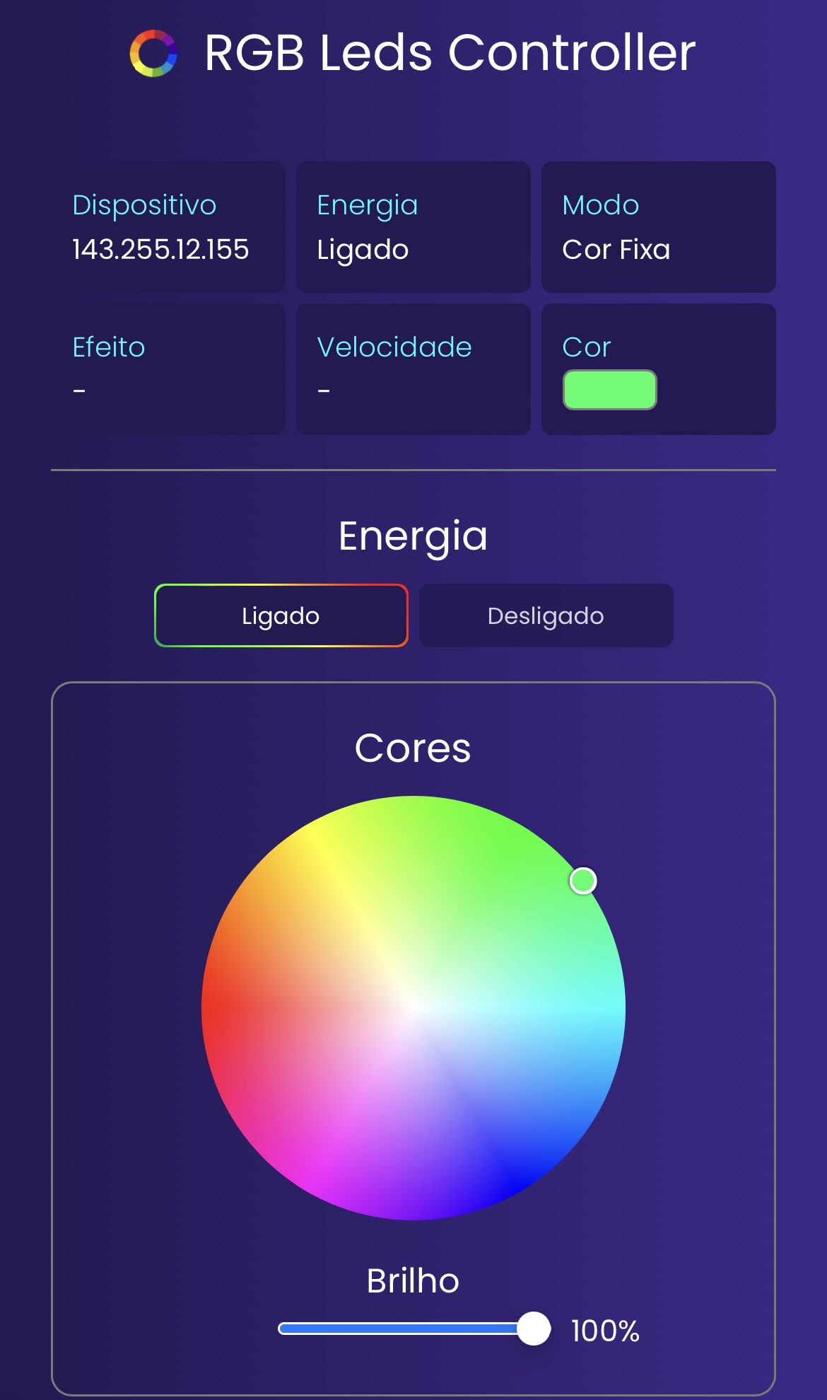 GitHub wesleyseger/rgbledscontroller A tool to change colors and