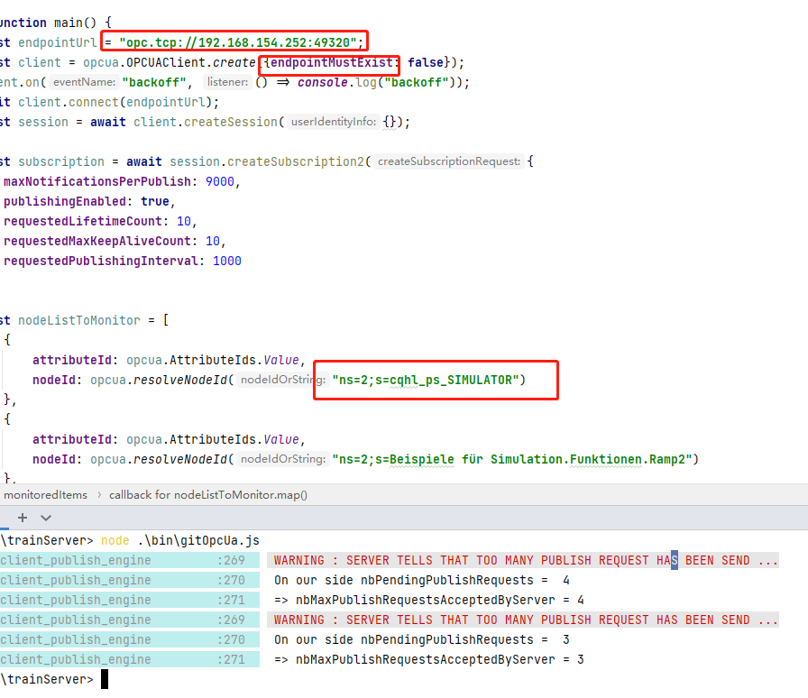 serviceResult = BadTooManySubscriptions · Issue #1175 · node-opcua/node ...