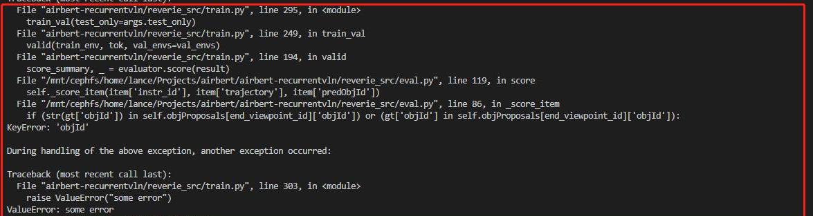 QUESTION ABOUT TESTING · Issue #17 · YuankaiQi/REVERIE · GitHub