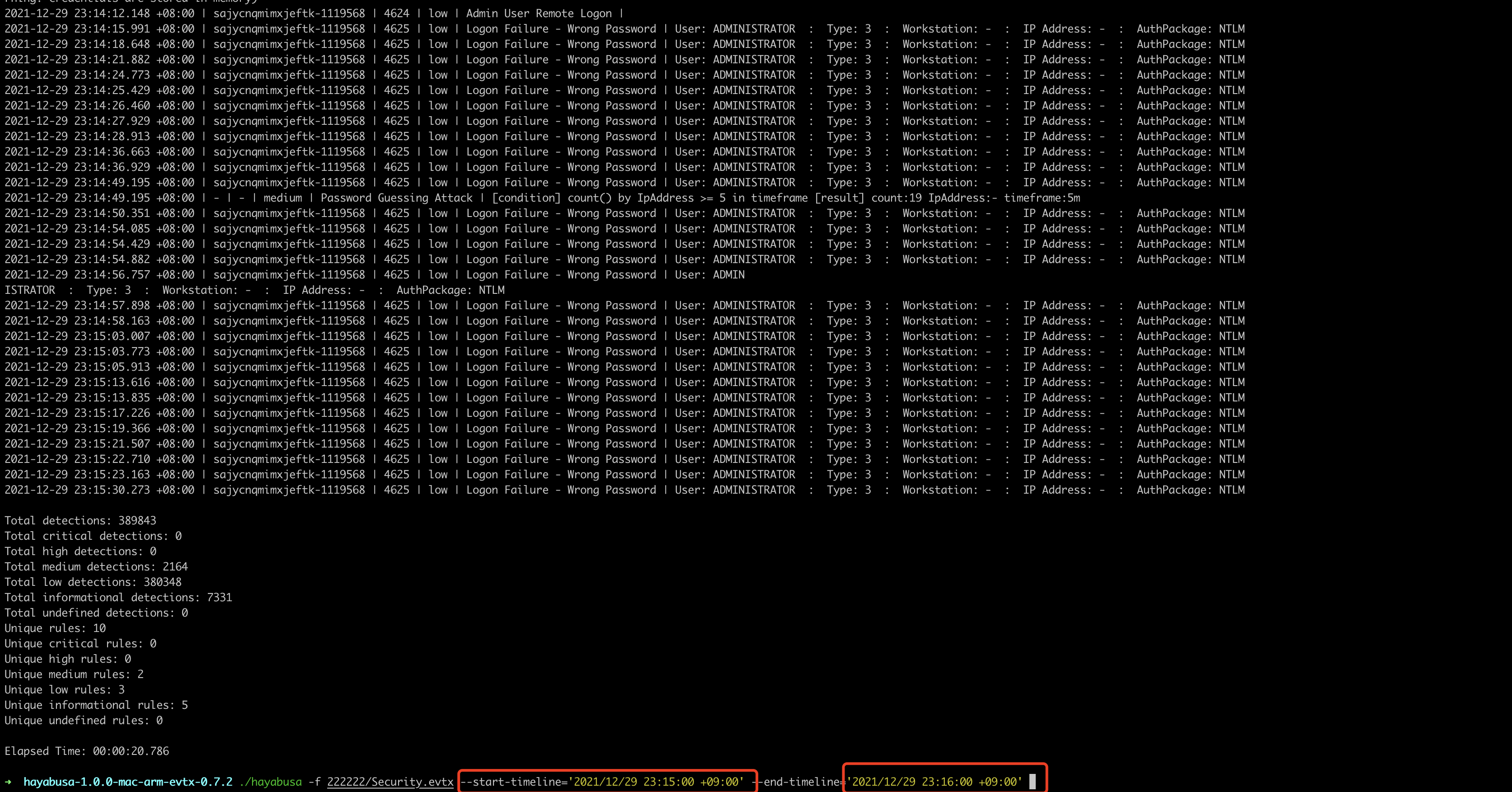 指定时间段取日志，不准确 · Issue #356 · Yamato-Security/hayabusa · GitHub