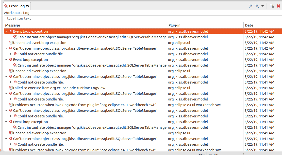 Cannot open editor · Issue #5972 · dbeaver/dbeaver · GitHub