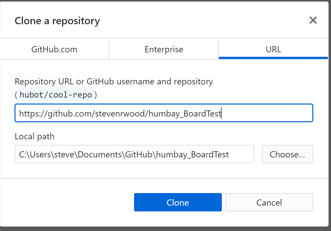 github clone repository to desktop