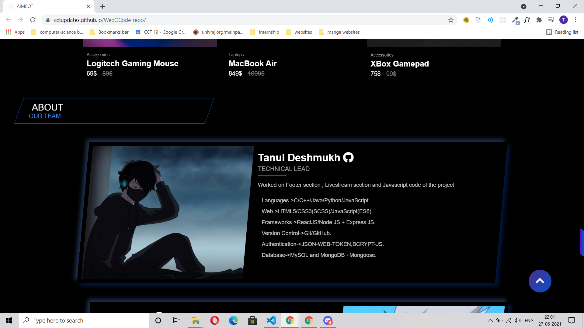GitHub - Kunalgoel9/EsportsWebsite
