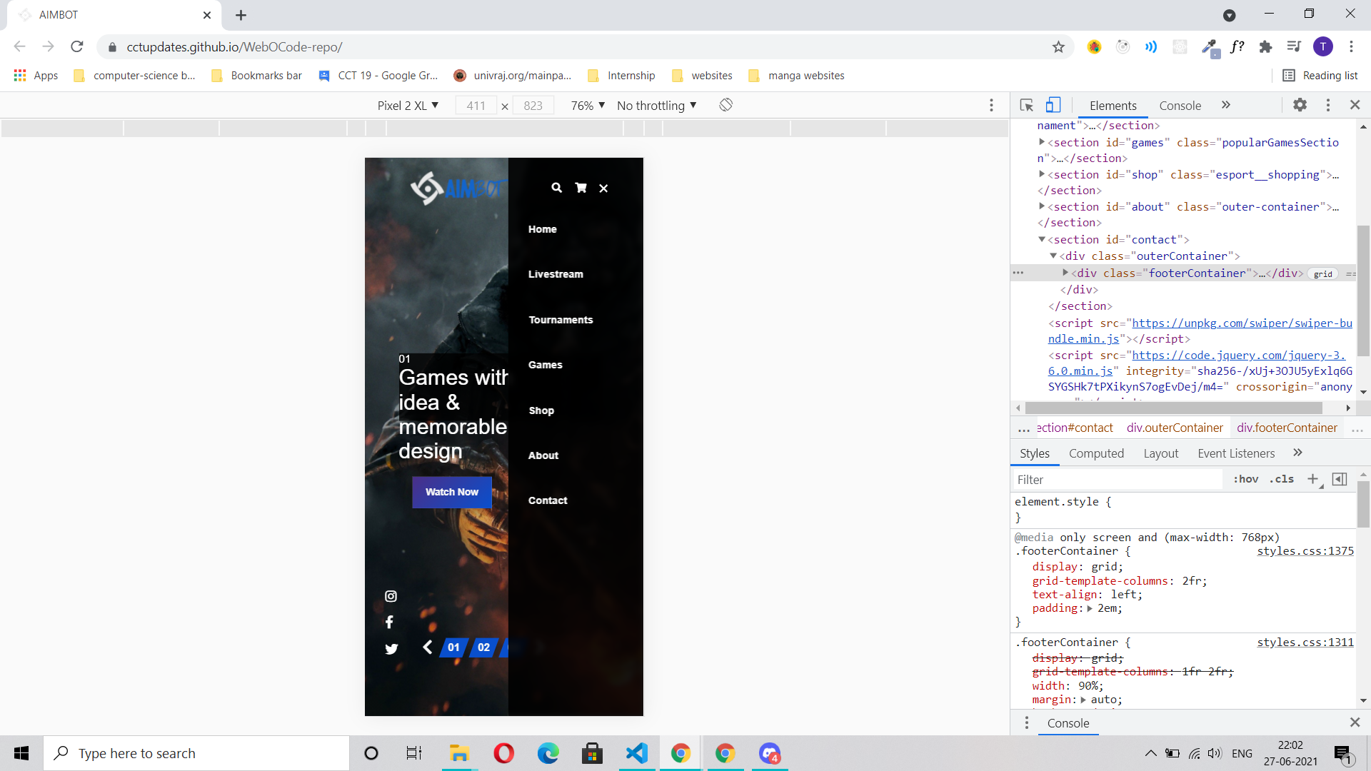 GitHub - Kunalgoel9/EsportsWebsite