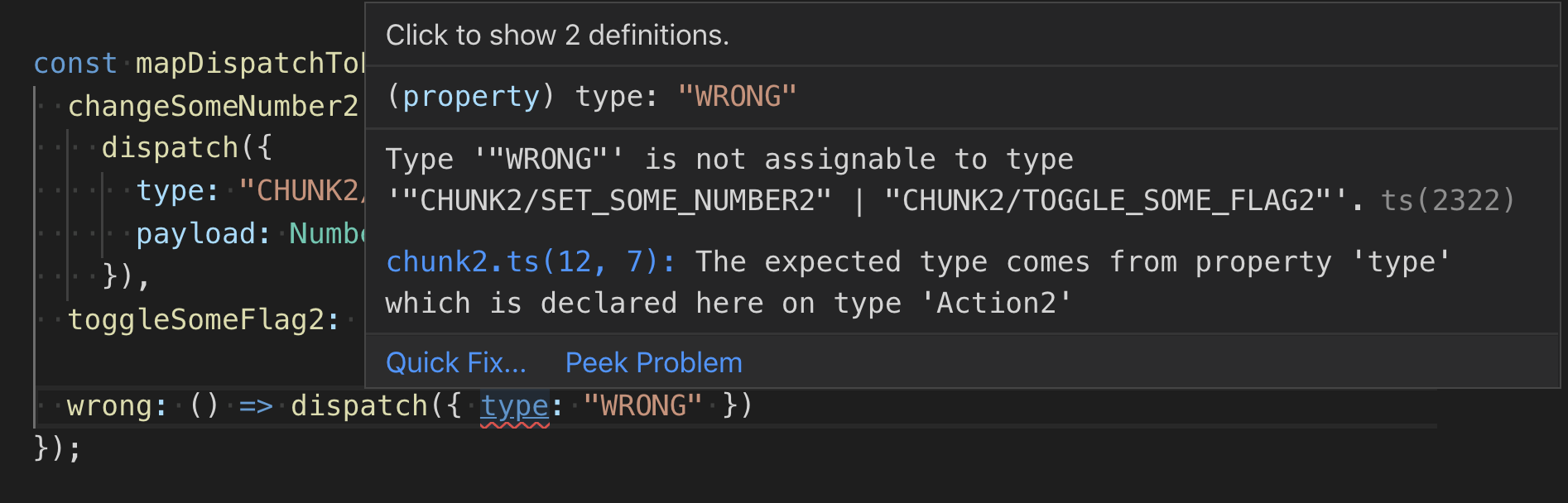 WrongSimpleAction