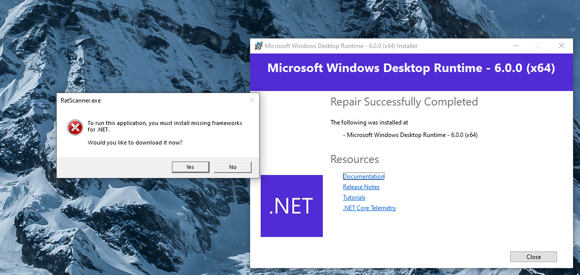 You must install missing frameworks for · Issue 152 · RatScanner