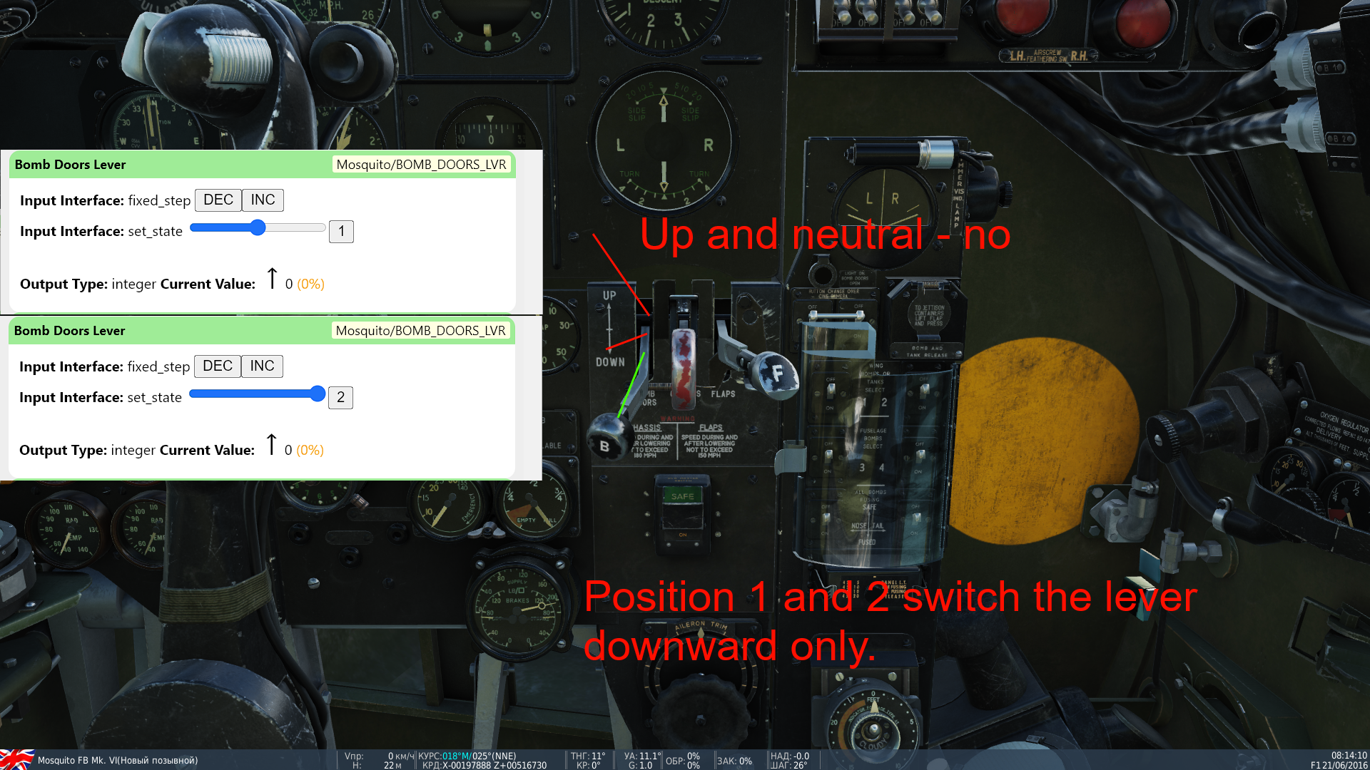 MosquitoFBMkVI: Bomb Doors Lever doesn't work. · Issue #156 · DCS ...