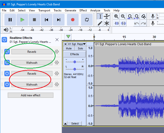 Saved project duplicates the Effects Stack of stereo tracks on