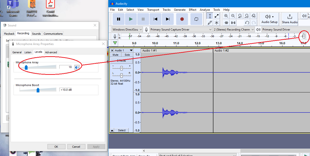 Windows DirectSound Microphone Gain Control seems inoperative · Issue