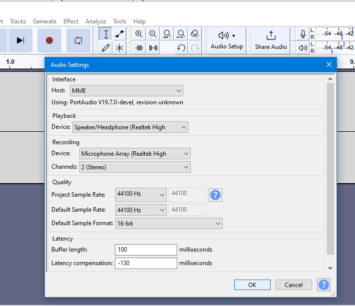 Confusion/inconsistency re the quality settings in the new Audio ...