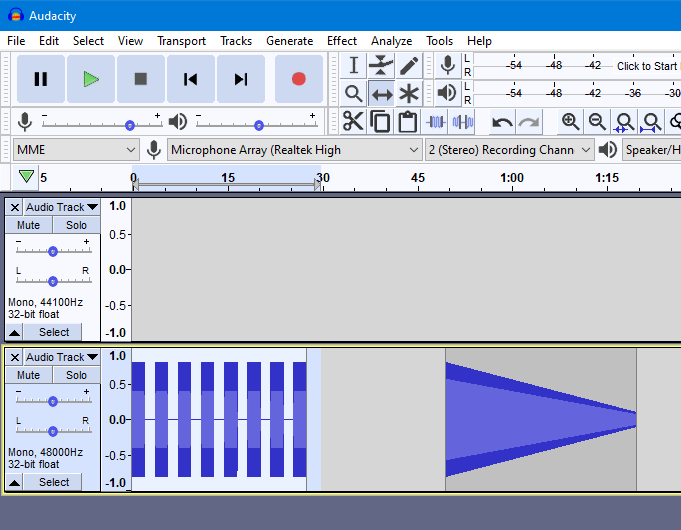 Dropping a clip from another track with different sample rate doesn't