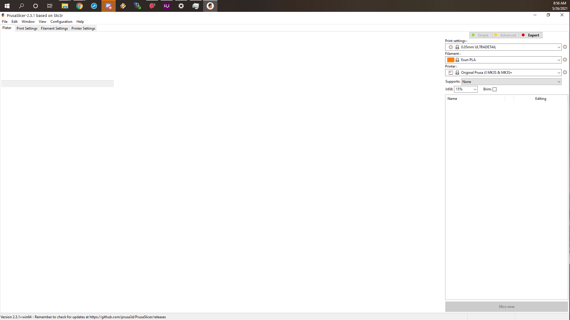 PrusaSlicer hangs on opening · Issue #6558 · prusa3d/PrusaSlicer · GitHub