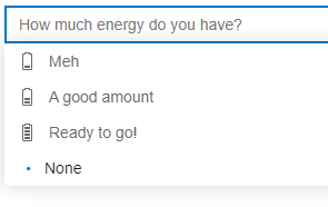 combobox spacing with and without icons