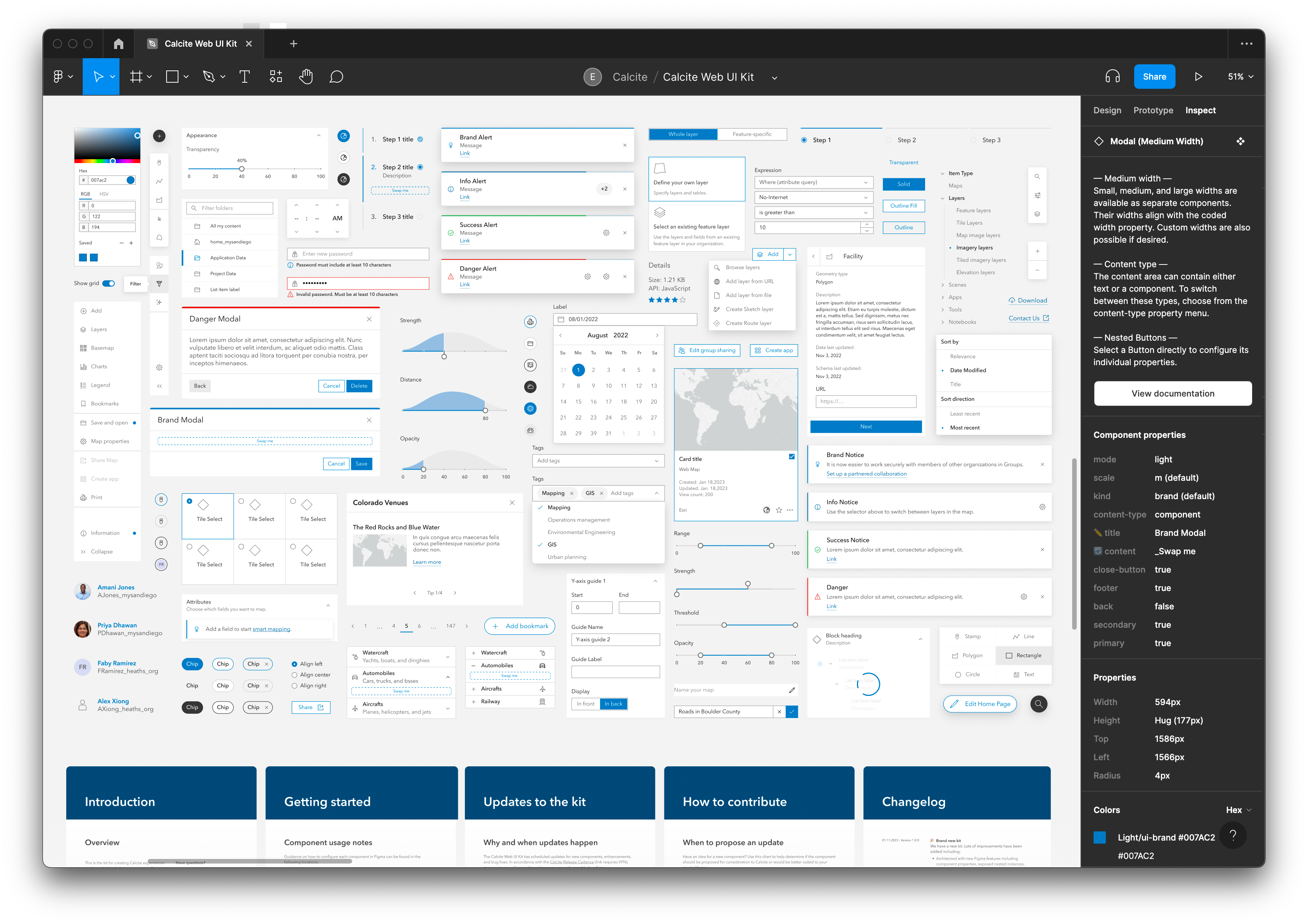 Figma UI kit screenshot